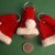 Täschchen „Santa“ Schlüsselanhänger für Gutschein oder Einkaufschip, Weihnachten, Taschenbaumler
