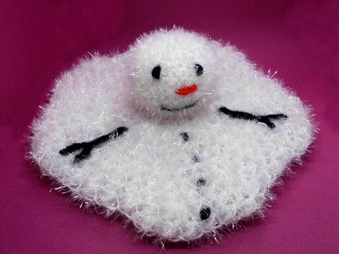 Waschlappen Spültuch Schmelzender Schneemann - einfach und schnell