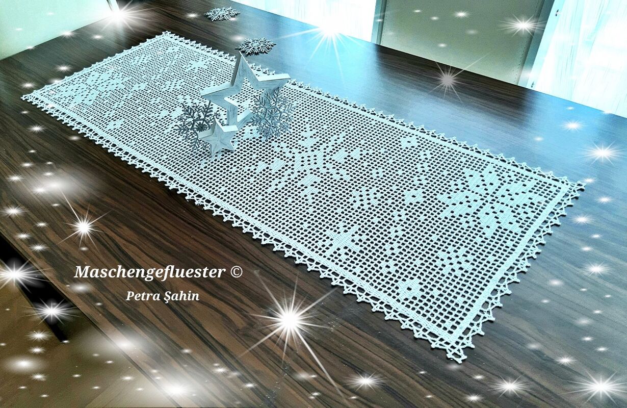 Tischläufer "Dancing Snowflakes"