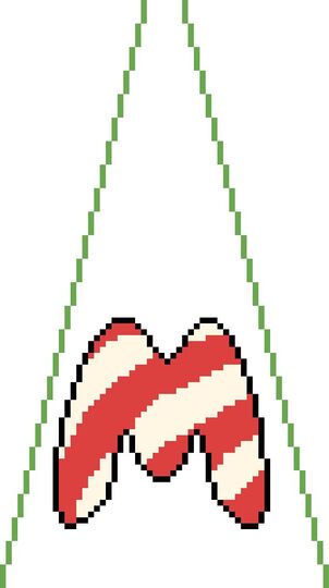 Häkelmuster *CHRISTBAUM Decke * Merry X-Mas Candy * Grafik für Fm Christbaumdecke