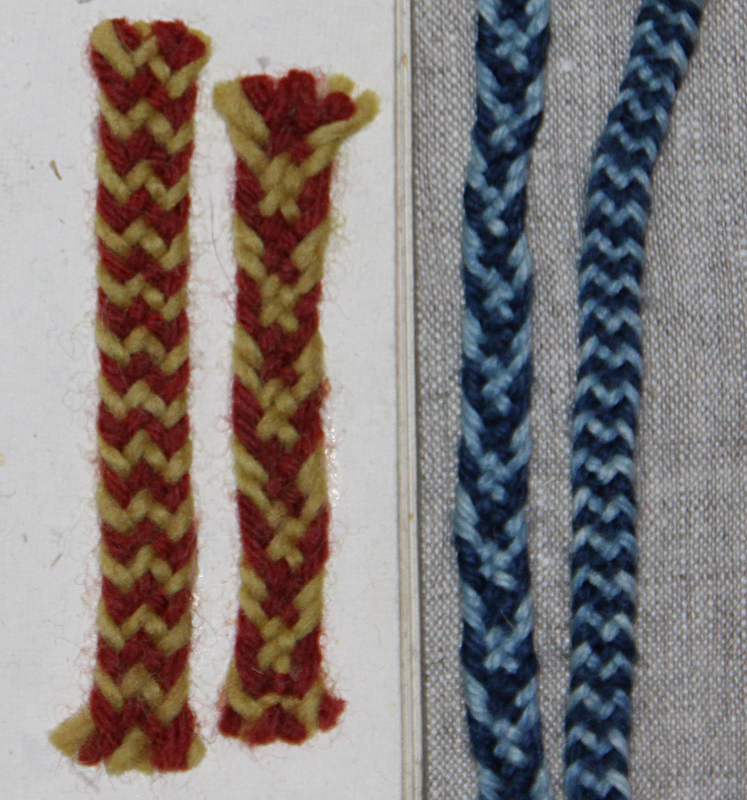 flaches Band mit 8 Fäden (Kumihimo/8-Enden-Geflecht)