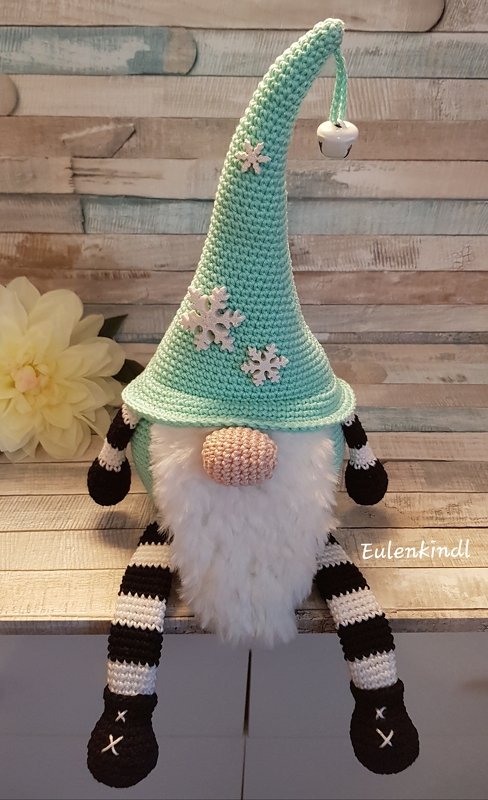 Häkelanleitung Zipfelmützenwichtel (Kantenhocker)