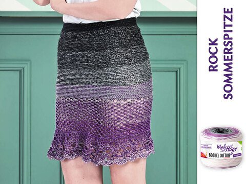 Rock Sommerspitze, gehäkelt