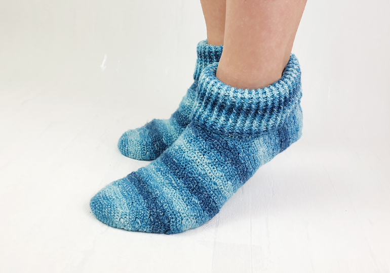 Häkelanleitung Haussocken No.8 (Gr. 36-43)