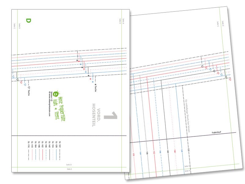 Papiertüte: Paperbag-Hose kids &amp; teens • Gr. 122 – 176 • lässige Hose für Mädchen, Nähanfänger, Teenies