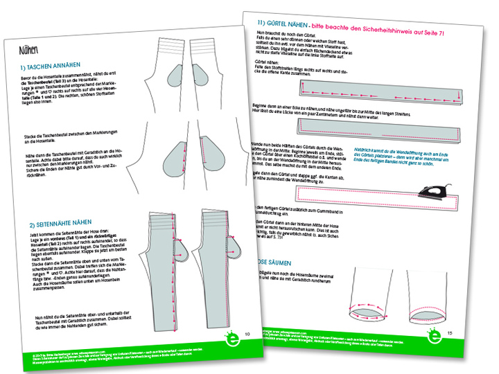 Papiertüte: Paperbag-Hose kids & teens • Gr. 122 – 176 • lässige Hose für Mädchen, Nähanfänger, Teenies