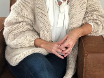 Knit pattern Bernadette Cardigan | Mohair Vest