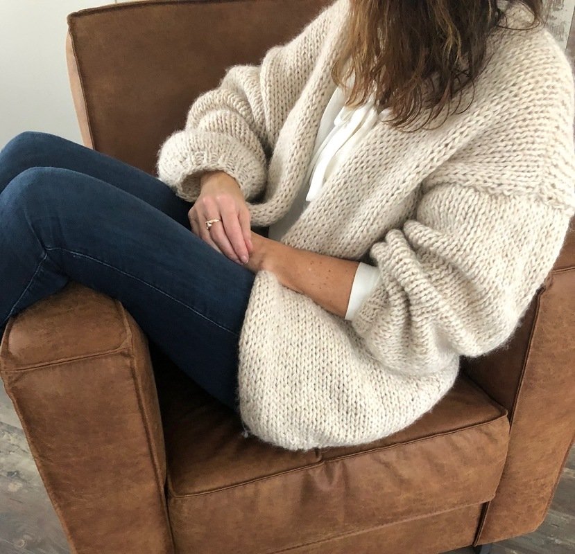 Knit pattern Bernadette Cardigan | Mohair Vest