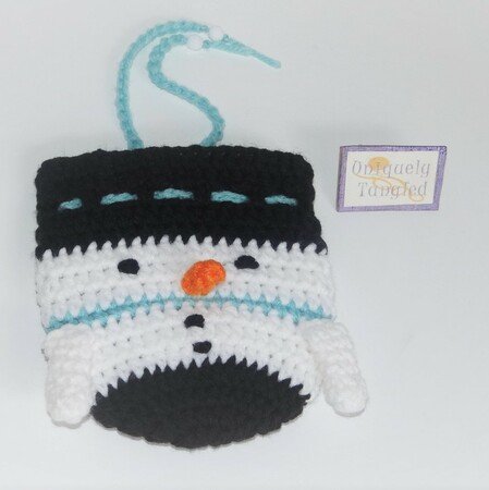 Snowman Pouch-Crochet Pattern PDF- English