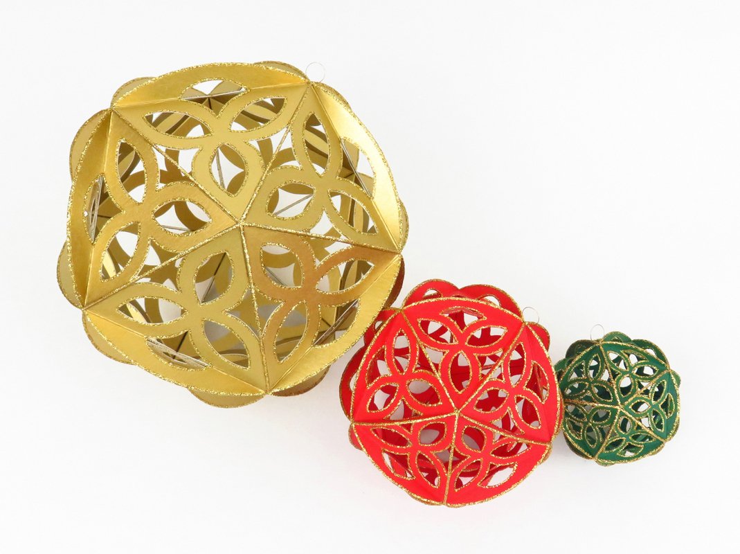 Weihnachtliche Deko-Kugeln – Bastelanleitung und Vorlagen