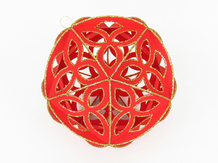 Weihnachtliche Deko-Kugeln – Bastelanleitung und Vorlagen