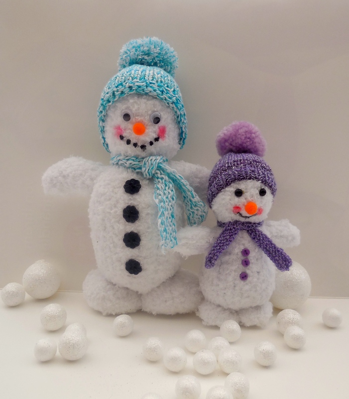 Schneemann Strickanleitung "Familie Frost"
