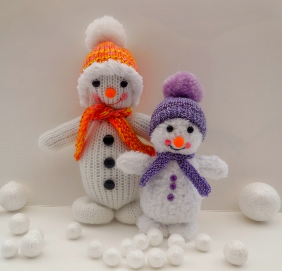 Schneemann Strickanleitung "Familie Frost"