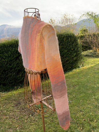 Gestricktes Bolero-Jäckchen "Spices" (S/M - L/XL) alle Gr. anpassbar