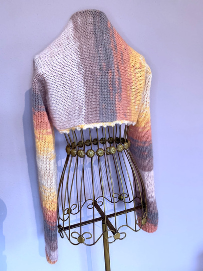 Gestricktes Bolero-Jäckchen "Spices" (S/M - L/XL) alle Gr. anpassbar