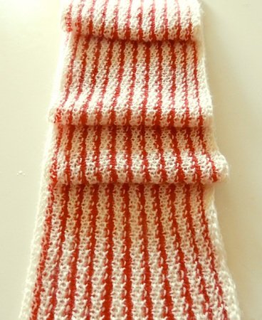 Hat and scarf set "Stripes", 2 knitting patterns