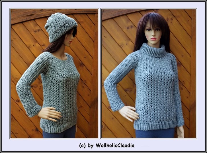 Häkelanleitung Pullover Zauberland für Damen und Herren