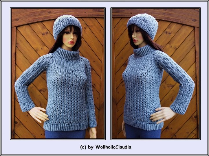 Häkelanleitung Pullover Zauberland für Damen und Herren