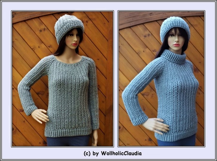 Häkelanleitung Pullover Zauberland für Damen und Herren