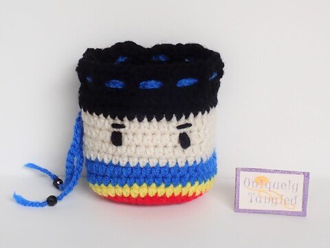 Superboy Pouch- Crochet Pattern PDF- English