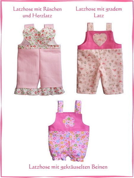 Schnittmuster und Nähanleitung für 13 Puppenmodelle  Gr. 43 cm