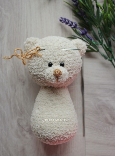 Crochet pattern 2 IN 1: amigurumi bear in a dress and bunny