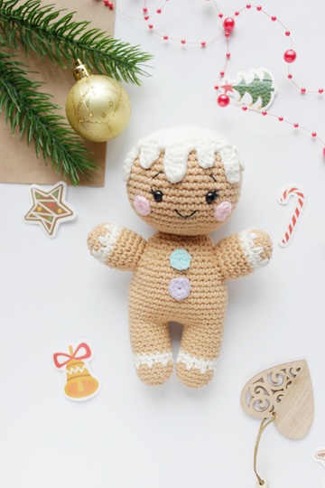 Lebkuchenmännchen Häkelanleitung Amigurumi