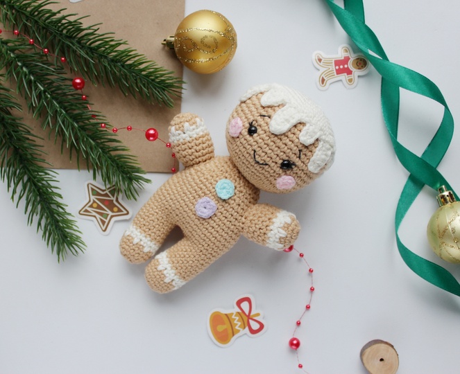 Lebkuchenmännchen Häkelanleitung Amigurumi