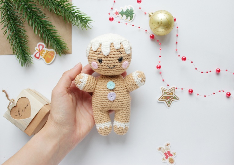 Lebkuchenmännchen Häkelanleitung Amigurumi
