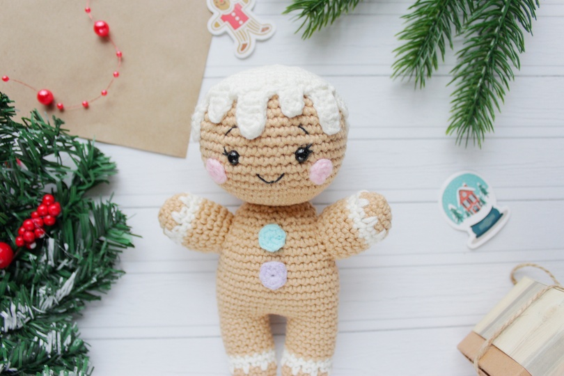 Lebkuchenmännchen Häkelanleitung Amigurumi