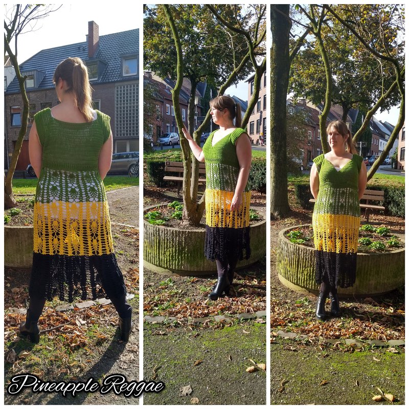 Pineapple Reggae Kleid/Tunika/Shirt alles ist möglich mit und ohne Arme