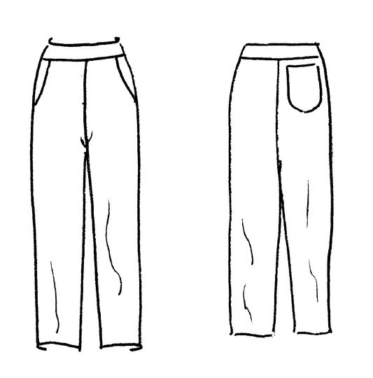 Hose aus Karo-Stretch (Nähanleitung)