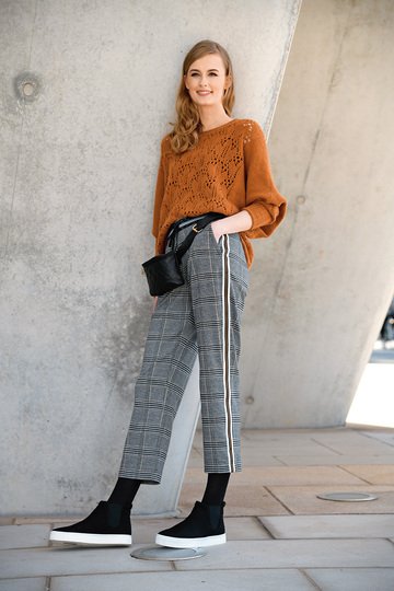 Hose aus Karo-Stretch (Nähanleitung)