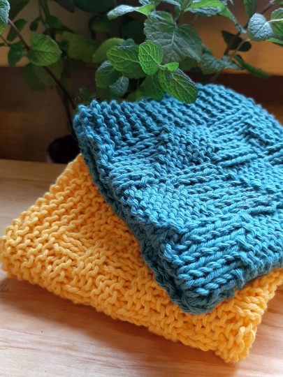 Dishcloths, Washcloths, 2 Knitting Pattern