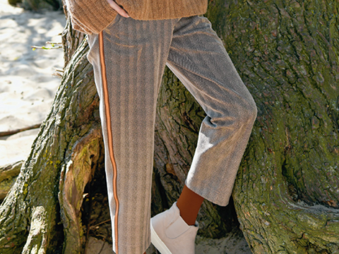 Hose aus Fischgrat-Stretch (Nähanleitung)