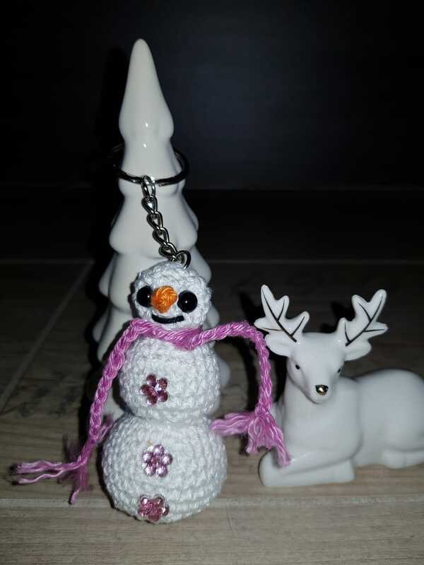Schneemann Schlüsselanhänger - Bild 5