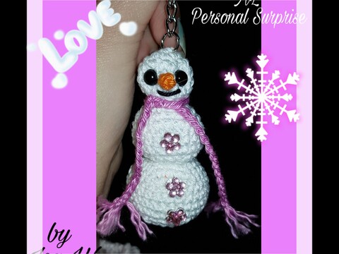 Schneemann Schlüsselanhänger