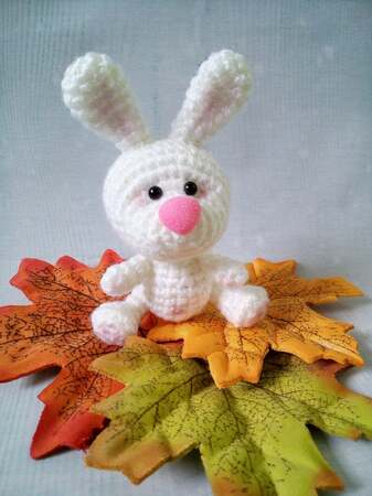 224 Crochet Pattern - Little Bunny with a flower house - Amigurumi PDF file by Knittoy CP
