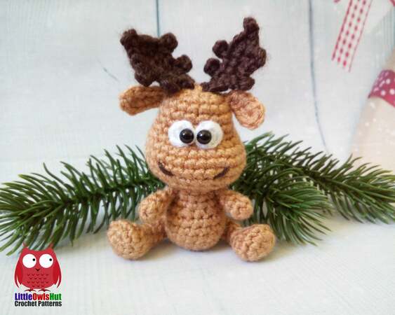 228 Crochet Pattern - Alfred the Moose - Amigurumi PDF file by Knittoy CP