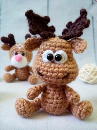 228 Crochet Pattern - Alfred the Moose - Amigurumi PDF file by Knittoy CP