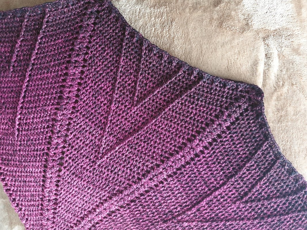 kostenlose Häkelanleitung Mehrecktuch im Fledermausform in 2 Varianten Leni - Bild 10