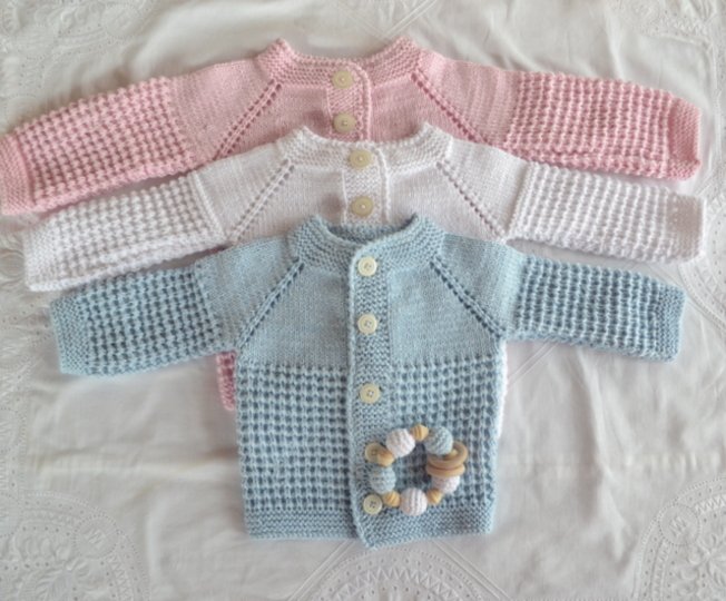 Strickanleitung * Baby Jacke in 3 Größen 0 - 18 Mon. * RVO