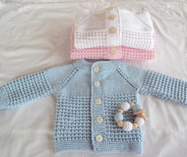Strickanleitung * Baby Jacke in 3 Größen 0 - 18 Mon. * RVO