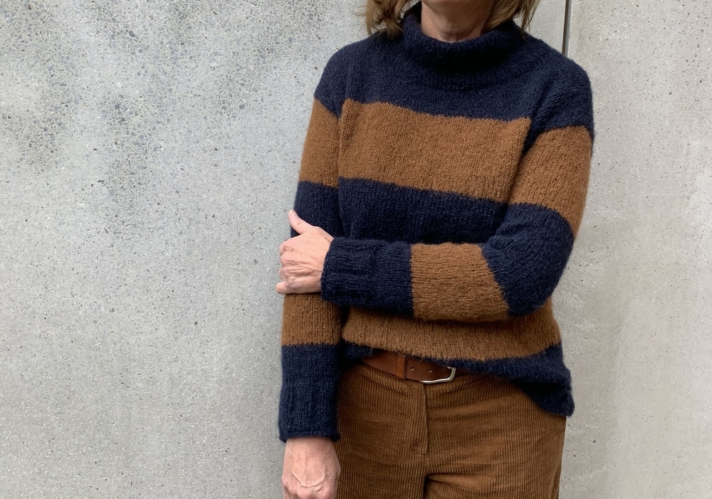 Pullover mit Streifen (Gr. S/M/L/XL/XXL)