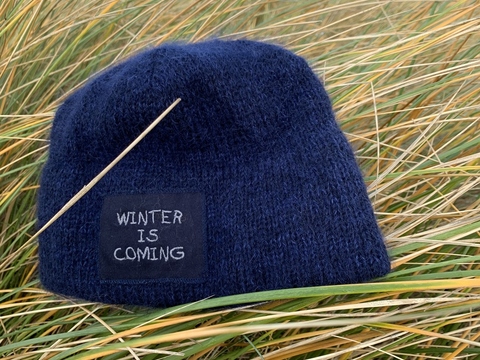 Strickanleitung – Mütze – doppellagiger Umschlag mit Fleece vom Kind bis zum Erwachsenen mit Label!