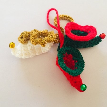 mini crochet Christmas ornament decoration pattern