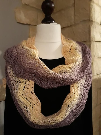 Winter Waves ein Schal zum einkuscheln