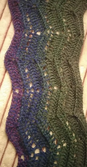 Winter Waves ein Schal zum einkuscheln