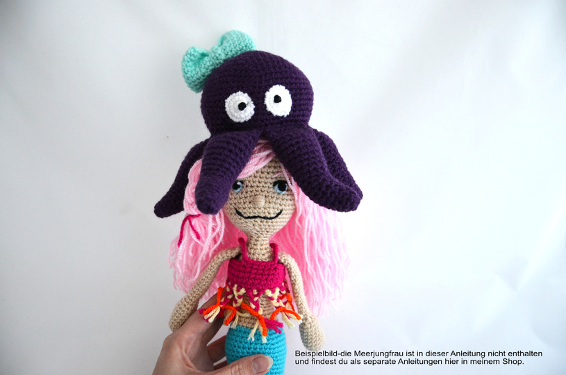 Krake Lilu + Schleife- Häkelanleitung von NiggyArts