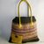 Henkeltasche mit Seitentäschchen, mit Reliefstäbchen gehäkelt, Häkeltasche